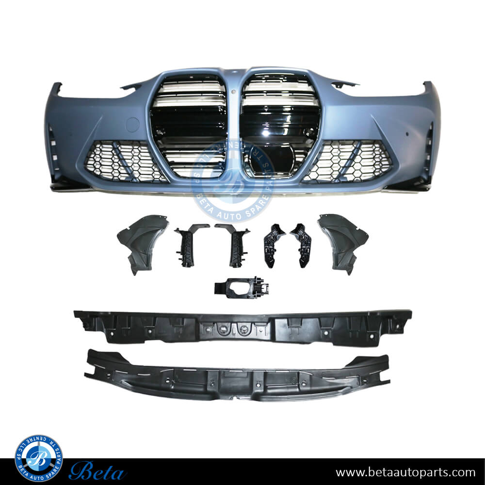 Front Bumper Assy with Park Assist for BMW 3 / 4 Series 2019-Up models, Part Number 51117884096 Front Bumper Assy with Park Assist for BMW 3 / 4 Series 2019-Up models, Part Number 51117884096